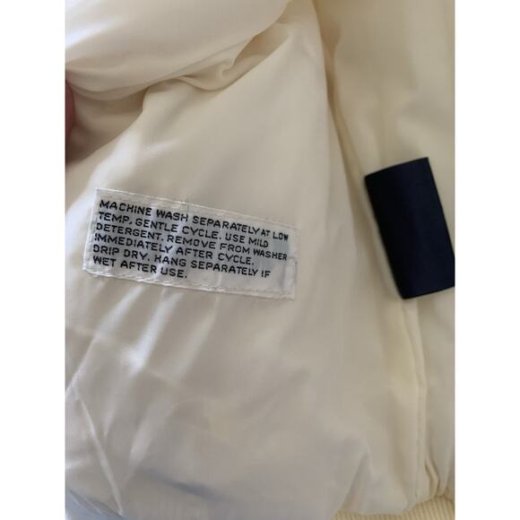 Hermans Vintage Korean Ivory zip up vest preppy cozy Womans M - Picture 7 of 8